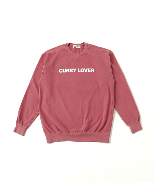 JOURNAL STANDARD relume(ジャーナルスタンダード レリューム)の「【カレーハウスCoCo壱番屋 × relume】別注 プリントスウェット"CURRY LOVER"(スウェット・メンズ・ブラック/ボルドー・X-LARGE/LARGE/MEDIUM)」の5枚目の写真