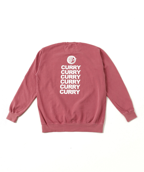JOURNAL STANDARD relume(ジャーナルスタンダード レリューム)の「【カレーハウスCoCo壱番屋 × relume】別注 プリントスウェット"CURRY LOVER"(スウェット・メンズ・ブラック/ボルドー・X-LARGE/LARGE/MEDIUM)」の6枚目の写真