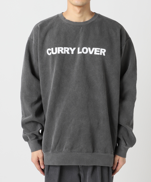 JOURNAL STANDARD relume(ジャーナルスタンダード レリューム)の「【カレーハウスCoCo壱番屋 × relume】別注 プリントスウェット"CURRY LOVER"(スウェット・メンズ・ブラック/ボルドー・X-LARGE/LARGE/MEDIUM)」の7枚目の写真