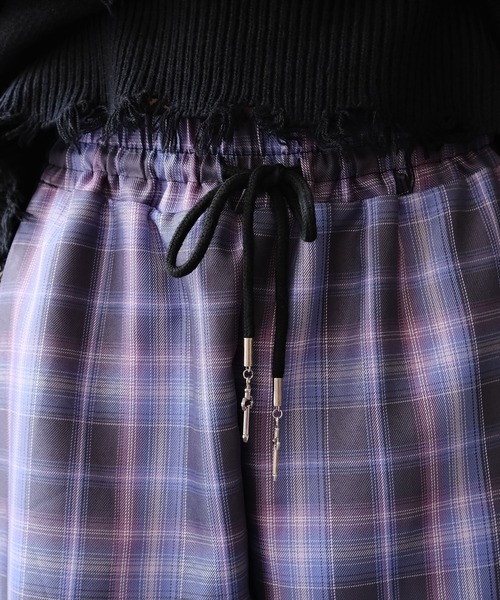 チェック柄ゆる地雷パンツ（その他パンツ）｜Diable baiser