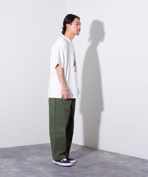 PENDLETON（ペンドルトン）の「【PENDLETON/ペンドルトン】ベアープリントTシャツ 刺繍 ワンポイントロゴ（Tシャツ/カットソー・メンズ・オフホワイト/アッシュグレー/ブラック・M/L）」の8枚目の写真