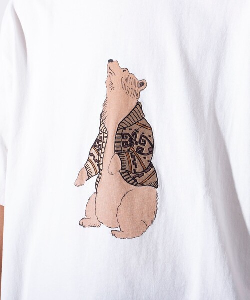 PENDLETON（ペンドルトン）の「【PENDLETON/ペンドルトン】ベアープリントTシャツ 刺繍 ワンポイントロゴ（Tシャツ/カットソー・メンズ・オフホワイト/アッシュグレー/ブラック・M/L）」の15枚目の写真