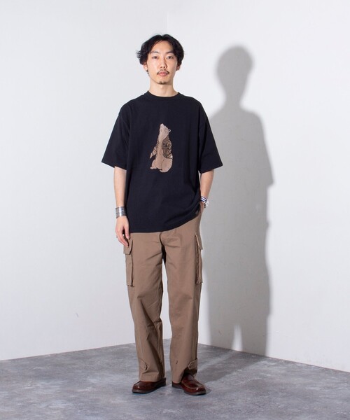 PENDLETON（ペンドルトン）の「【PENDLETON/ペンドルトン】ベアープリントTシャツ 刺繍 ワンポイントロゴ（Tシャツ/カットソー・メンズ・オフホワイト/アッシュグレー/ブラック・M/L）」の19枚目の写真