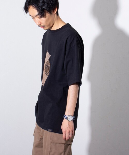 PENDLETON（ペンドルトン）の「【PENDLETON/ペンドルトン】ベアープリントTシャツ 刺繍 ワンポイントロゴ（Tシャツ/カットソー・メンズ・オフホワイト/アッシュグレー/ブラック・M/L）」の22枚目の写真