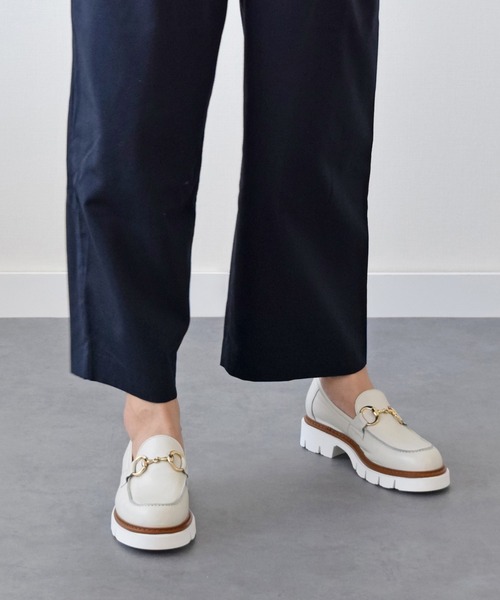 CORSO ROMA,9(コルソローマ)の「【CORSO ROMA 9】タンクソールビットローファー(W41604)(ローファー・レディース・アイボリー/ブラック・39/36/37/38/35)」の7枚目の写真