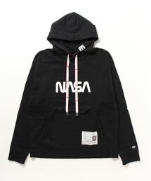 解体と再生! MIHARA YASUHIRO NASA プリント フードティー 解体と再生! MIHARA YASUHIRO NASA プリント フードティー