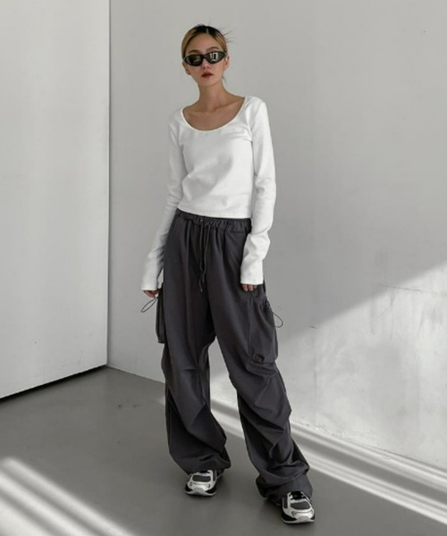 国内発送 Saint Barth Uネック長袖Tシャツ SUMMER SALE 〜7/20】 Saint Barth（セントバース） Uネック長袖