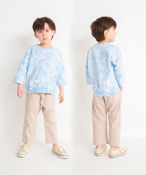 BRANSHES（ブランシェス）の「【爽やかシャンブレー】クロップドパンツ（その他パンツ・キッズ・ブラック/ターコイズブルー/カーキオリーブ/ベージュ・120/150/140/100/110/90/130）」の19枚目の写真