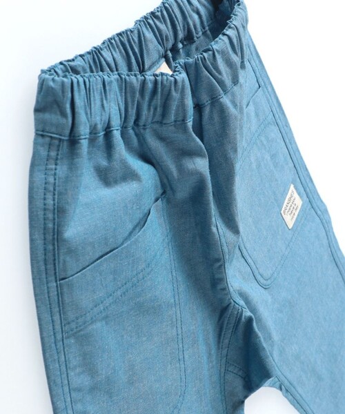 BRANSHES（ブランシェス）の「【爽やかシャンブレー】クロップドパンツ（その他パンツ・キッズ・ブラック/ターコイズブルー/カーキオリーブ/ベージュ・120/150/140/100/110/90/130）」の22枚目の写真