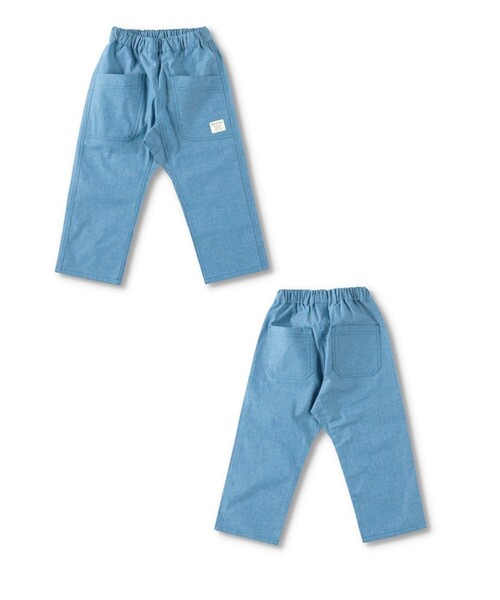 BRANSHES（ブランシェス）の「【爽やかシャンブレー】クロップドパンツ（その他パンツ・キッズ・ブラック/ターコイズブルー/カーキオリーブ/ベージュ・120/150/140/100/110/90/130）」の21枚目の写真