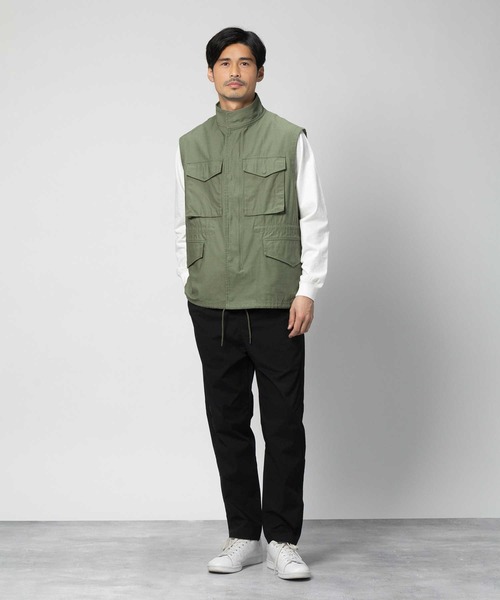 BACK NUMBER(バックナンバー)の「【BACK NUMBER】ミリタリーベスト(ベスト・メンズ・ブラック/オリーブ・M/L)」の10枚目の写真