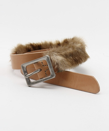 Ray BEAMS | ☆■RBS / フェイクファー付 ベルト(ベルト)