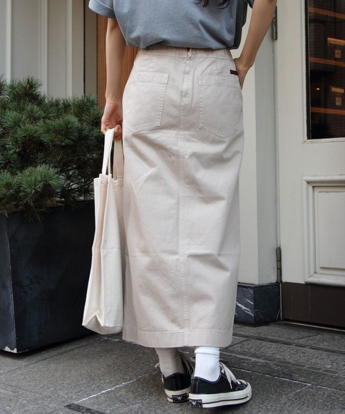 Gramicci(グラミチ)の「GRAMICCI/グラミチ ロングベーカースカート LONG BAKER SKIRT G3SW-SK069(スカート・レディース・ベージュ/オリーブ・M)」の6枚目の写真