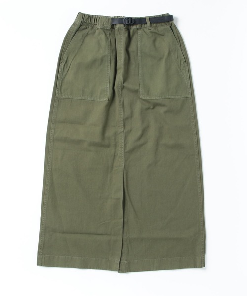 GRAMICCI グラミチ　オリーブ ベイカースカート GRAMICCI (グラミチ) LONG BAKER SKIRT / ロングベイカースカート