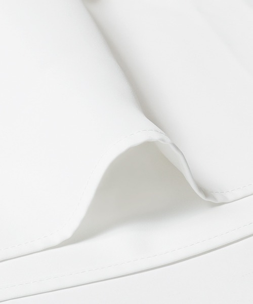 coca（coca）（コカ）の「ボウタイ風アクセ付きブラウス　| セレモニー オフィス ママスーツ スーツ フォーマルウェア 卒業式（シャツ/ブラウス・レディース・グレイッシュベージュ/ホワイト/ライトベージュ・M/L）」の7枚目の写真