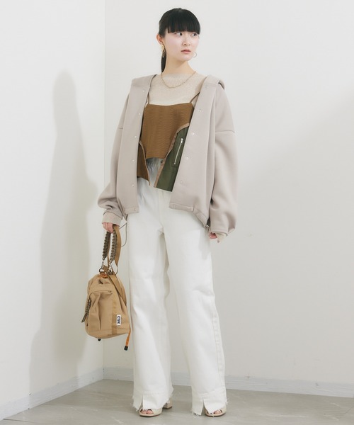 Paradise Picnic（パラダイスピクニック）の「CONTROL FREAK ナイロン2WAYミニバッグ（ショルダーバッグ・レディース・ブラック/ベージュ・FREE）」の12枚目の写真