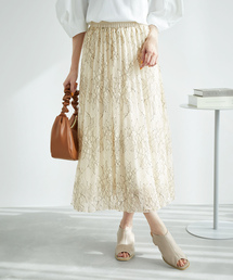 ROPE' PICNIC | レース×オーガンジープリーツリバーシブルスカート(スカート)