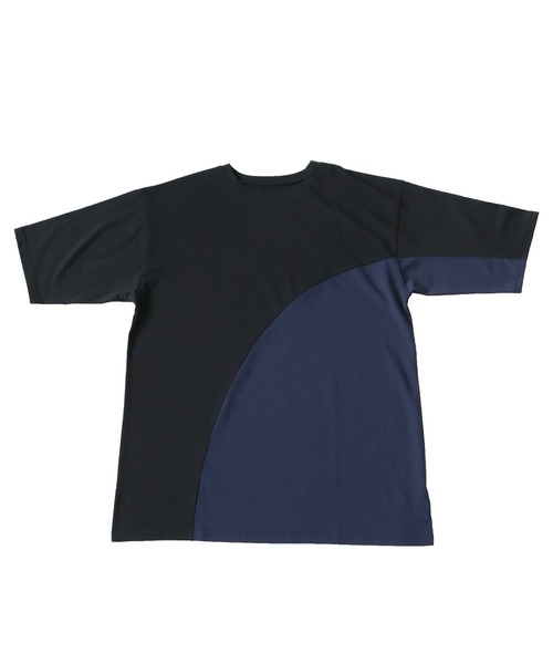 antiqua(アンティカ)の「接触冷感ウェーブ切替Tシャツ(Tシャツ/カットソー・レディース・オフホワイト/ブラック・FREE)」の20枚目の写真