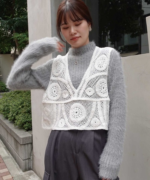 ★ハンドメイド使う、メジャー⬛️かぎ針、ベロアのリボン、スカート用 GLOBAL WORK スカート ベロアプリーツIラインスカート/252081
