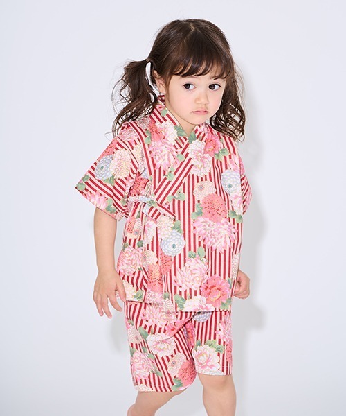 甚平スーツ(菊牡丹)（浴衣）｜sense of wonder（センスオブワンダー）