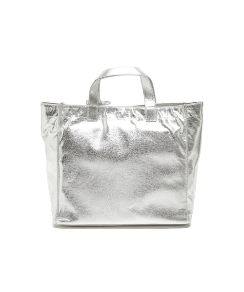 LAZY SUSAN（レイジースーザン）の「バッグ　カシュカシュソフトメタリック（トートバッグ・レディース・シルバー・FREE）」の7枚目の写真