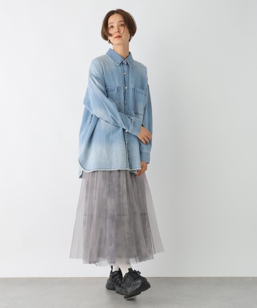 LEPSIM(レプシィム)の「チュールリバーシブルレイヤードスカート 104969(スカート・レディース・ホワイト×ブラック/アイボリー/ブラック・FREE)」の13枚目の写真