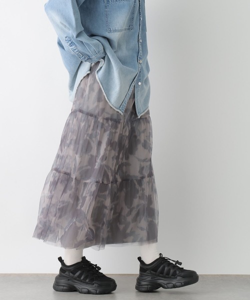 LEPSIM(レプシィム)の「チュールリバーシブルレイヤードスカート 104969(スカート・レディース・ホワイト×ブラック/アイボリー/ブラック・FREE)」の17枚目の写真