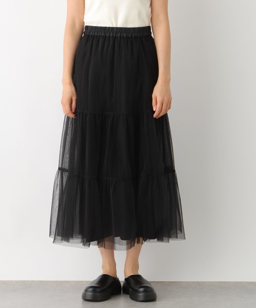 LEPSIM(レプシィム)の「チュールリバーシブルレイヤードスカート 104969(スカート・レディース・ホワイト×ブラック/アイボリー/ブラック・FREE)」の18枚目の写真