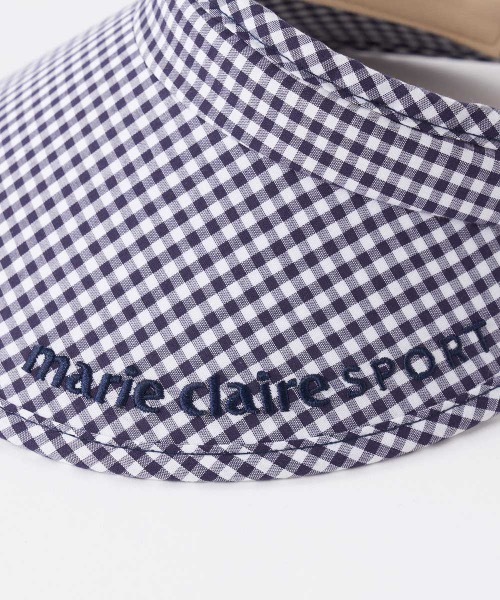 marie claire(マリ・クレール)の「【marie claire/マリ.クレール】レディースサンバイザー ゴルフ(サンバイザー・レディース・グレー/ブラック/ネイビー・FREE)」の4枚目の写真