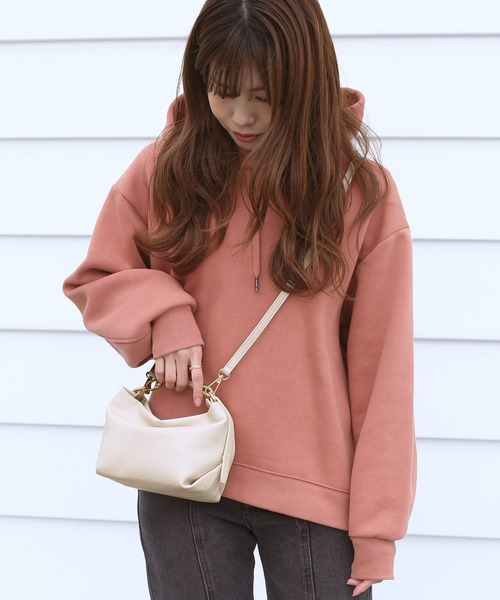 Mia Borsa（ミアボルサ）の「[Mia Borsa] ミニショルダーバッグ 斜めがけ（ショルダーバッグ・レディース・アイボリー/ブラック/ウッド・FREE）」の12枚目の写真