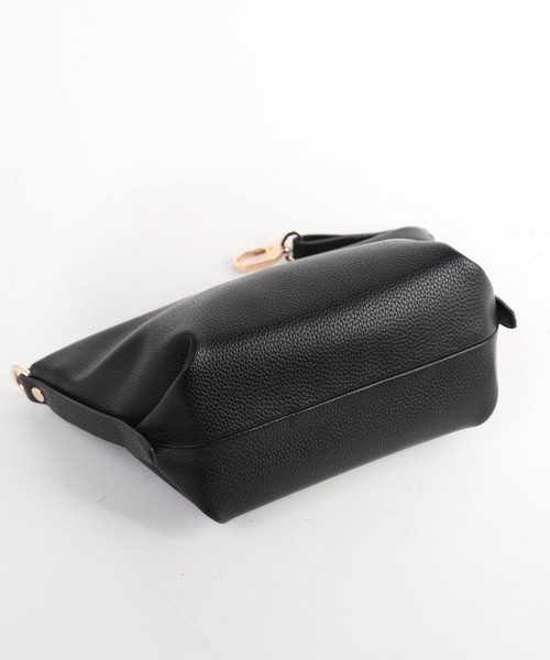 Mia Borsa（ミアボルサ）の「[Mia Borsa] ミニショルダーバッグ 斜めがけ（ショルダーバッグ・レディース・アイボリー/ブラック/ウッド・FREE）」の22枚目の写真