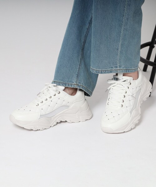 ESPERANZA（エスペランサ）の「キルティングスニーカー　24SS（スニーカー・レディース・ベージュ/ホワイト・L/M/S/LL）」の18枚目の写真