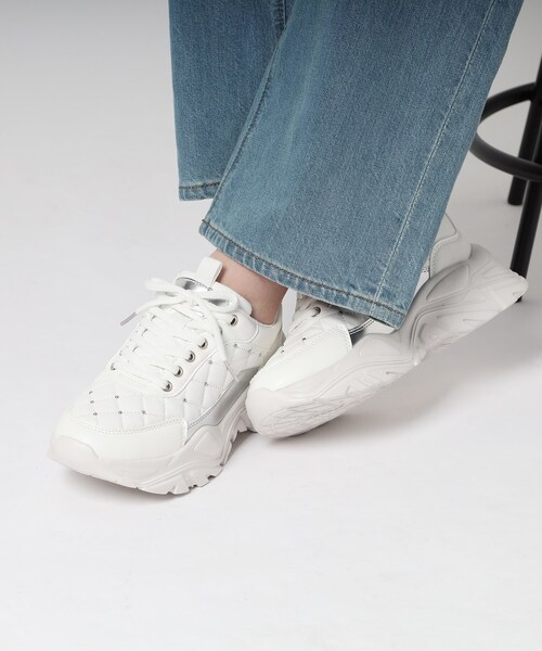 ESPERANZA（エスペランサ）の「キルティングスニーカー　24SS（スニーカー・レディース・ベージュ/ホワイト・L/M/S/LL）」の17枚目の写真