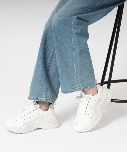 ESPERANZA（エスペランサ）の「キルティングスニーカー　24SS（スニーカー・レディース・ベージュ/ホワイト・L/M/S/LL）」の13枚目の写真