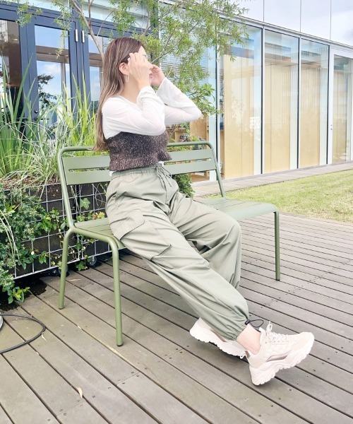 ESPERANZA（エスペランサ）の「キルティングスニーカー　24SS（スニーカー・レディース・ベージュ/ホワイト・L/M/S/LL）」の5枚目の写真