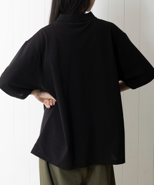 POLO BCS（ポロ ビーシーエス）の「【POLO BCS】Clasical POLO オーバーサイズ定番ポロシャツ（ポロシャツ・レディース・ブラック/ホワイト/ネイビー/グリーン/ブラック系その他2/ホワイト系その他2/ネイビー系2・S/M/L/XL）」の18枚目の写真