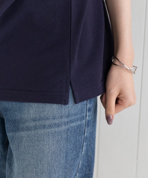 POLO BCS（ポロ ビーシーエス）の「【POLO BCS】Clasical POLO オーバーサイズ定番ポロシャツ（ポロシャツ・レディース・ブラック/ホワイト/ネイビー/グリーン/ブラック系その他2/ホワイト系その他2/ネイビー系2・S/M/L/XL）」の9枚目の写真