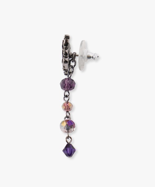 ANNA SUI(アナスイ)の「蝶モチーフ 2WAYピアス(ピアス(両耳用)・レディース・ベージュ系/パープル・FREE)」の8枚目の写真