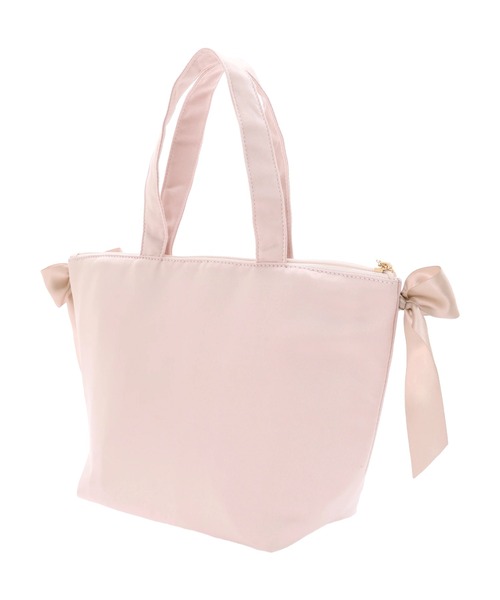 Maison de FLEUR(メゾンドフルール)の「サイドリボン保冷ランチバッグ(エコバッグ/サブバッグ・レディース・ブラック/ピンクベージュ/ブルー系その他7・FREE)」の10枚目の写真