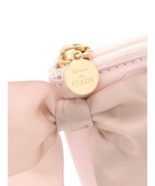 Maison de FLEUR(メゾンドフルール)の「サイドリボン保冷ランチバッグ(エコバッグ/サブバッグ・レディース・ブラック/ピンクベージュ/ブルー系その他7・FREE)」の15枚目の写真