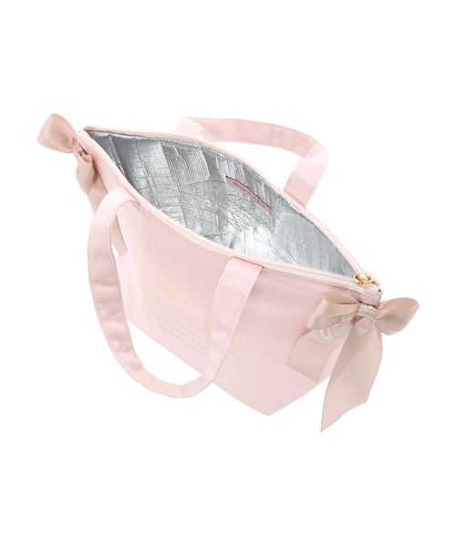 Maison de FLEUR(メゾンドフルール)の「サイドリボン保冷ランチバッグ(エコバッグ/サブバッグ・レディース・ブラック/ピンクベージュ/ブルー系その他7・FREE)」の16枚目の写真