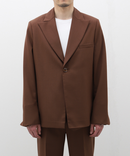 Sefr(セファ)の「【Sefr / セファー】POWER BLAZER(テーラードジャケット・メンズ・ブラウン・MEDIUM/SMALL)」の3枚目の写真