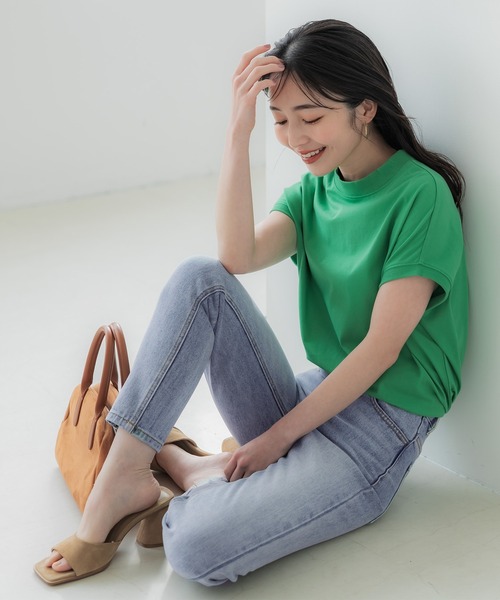 coca(coca)(コカ)の「すっきりテーパードデニムパンツ(デニムパンツ・レディース・ライトブルー/ブルー・S/M/L)」の5枚目の写真