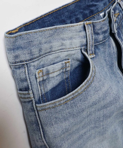 coca(coca)(コカ)の「すっきりテーパードデニムパンツ(デニムパンツ・レディース・ライトブルー/ブルー・S/M/L)」の15枚目の写真