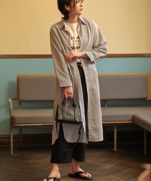 Mia   （ミア）の「ストライプシャツワンピース（ワンピース）」