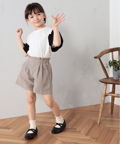 FOUND GOOD（ファウンドグッド）の「Ｋ／カイテキキュロット（その他パンツ・キッズ・ブラック/アイボリー/グリーン系2/ベージュ・120cm/130cm/140cm/150cm/110cm）」の3枚目の写真