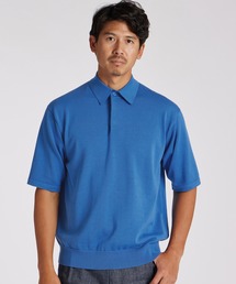 SOMERSET FLY FRONT POLO SWEATER【サマセット フライ フロント ポロ セーター】