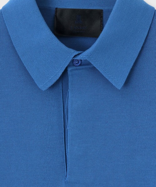 LANVIN collection（ランバン コレクション）の「SOMERSET FLY FRONT POLO SWEATER【サマセット フライ フロント ポロ セーター】（ニット/セーター・メンズ・ネイビー/ブルー・48/50）」の5枚目の写真