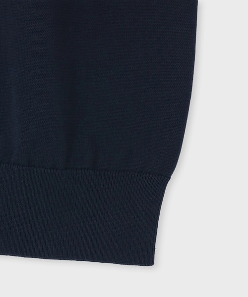 LANVIN collection（ランバン コレクション）の「SOMERSET FLY FRONT POLO SWEATER【サマセット フライ フロント ポロ セーター】（ニット/セーター・メンズ・ネイビー/ブルー・48/50）」の3枚目の写真