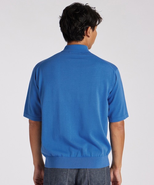 LANVIN collection（ランバン コレクション）の「SOMERSET FLY FRONT POLO SWEATER【サマセット フライ フロント ポロ セーター】（ニット/セーター・メンズ・ネイビー/ブルー・48/50）」の13枚目の写真